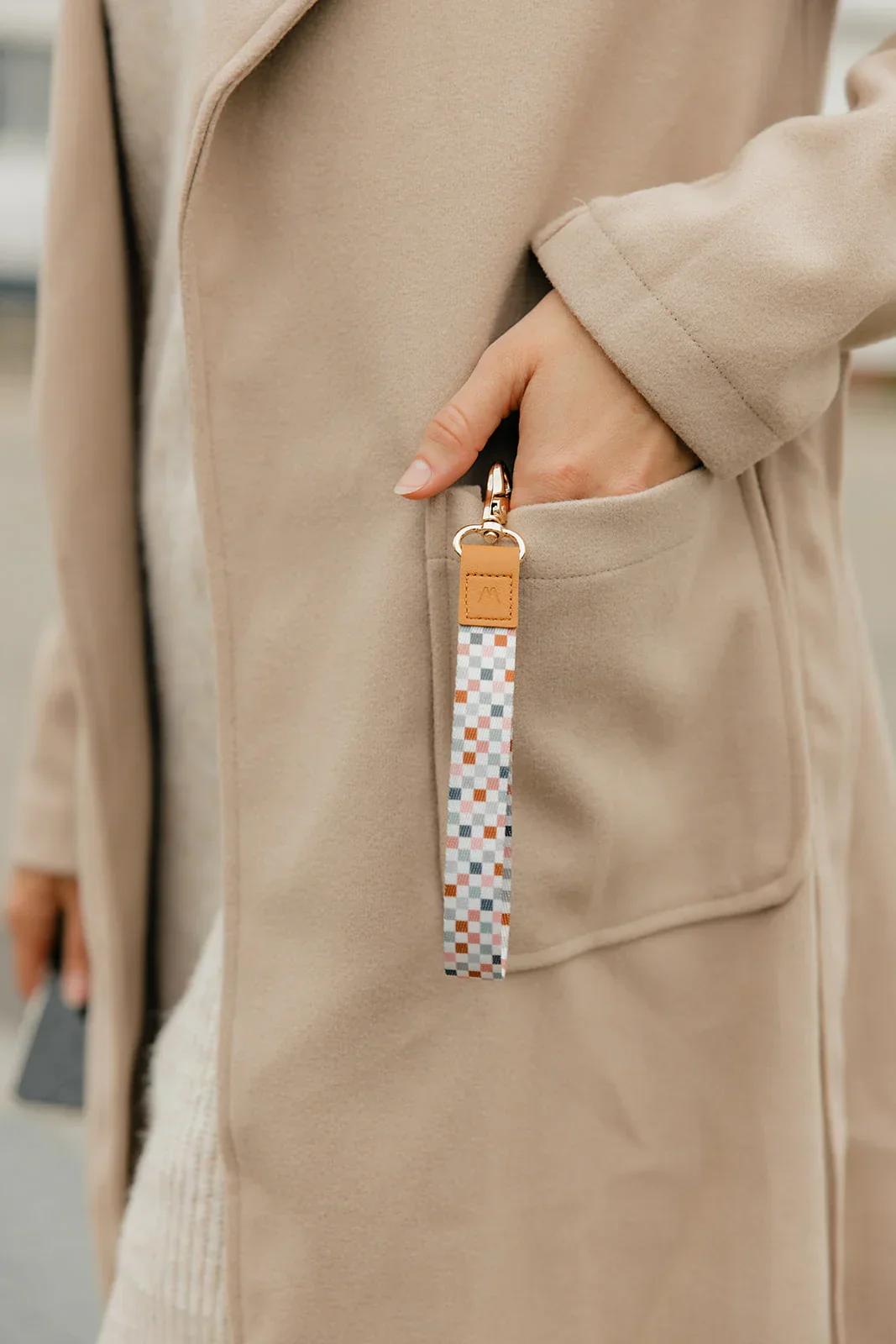 Coastal Check Wrist Lanyard - Image 6