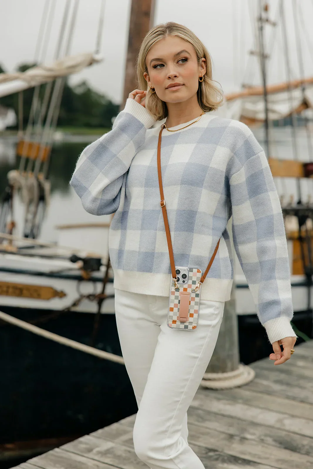 Coastal Check Purse Case - Image 3