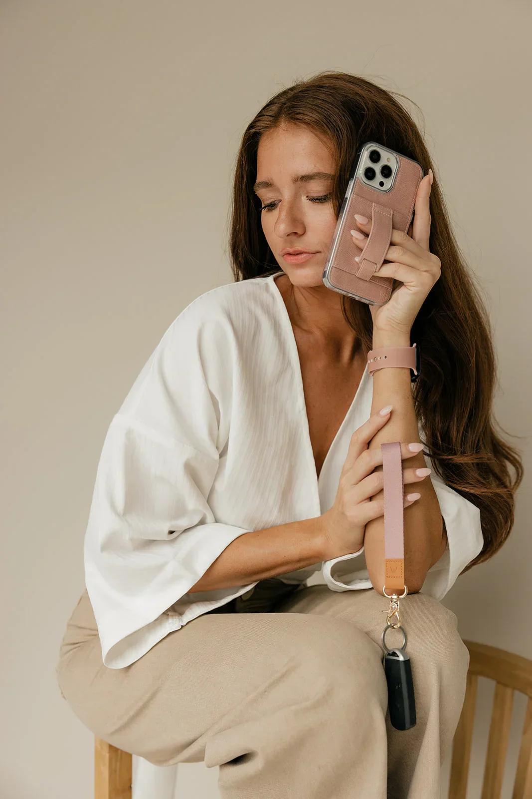 Pretty in Pink Wrist Lanyard - Image 4